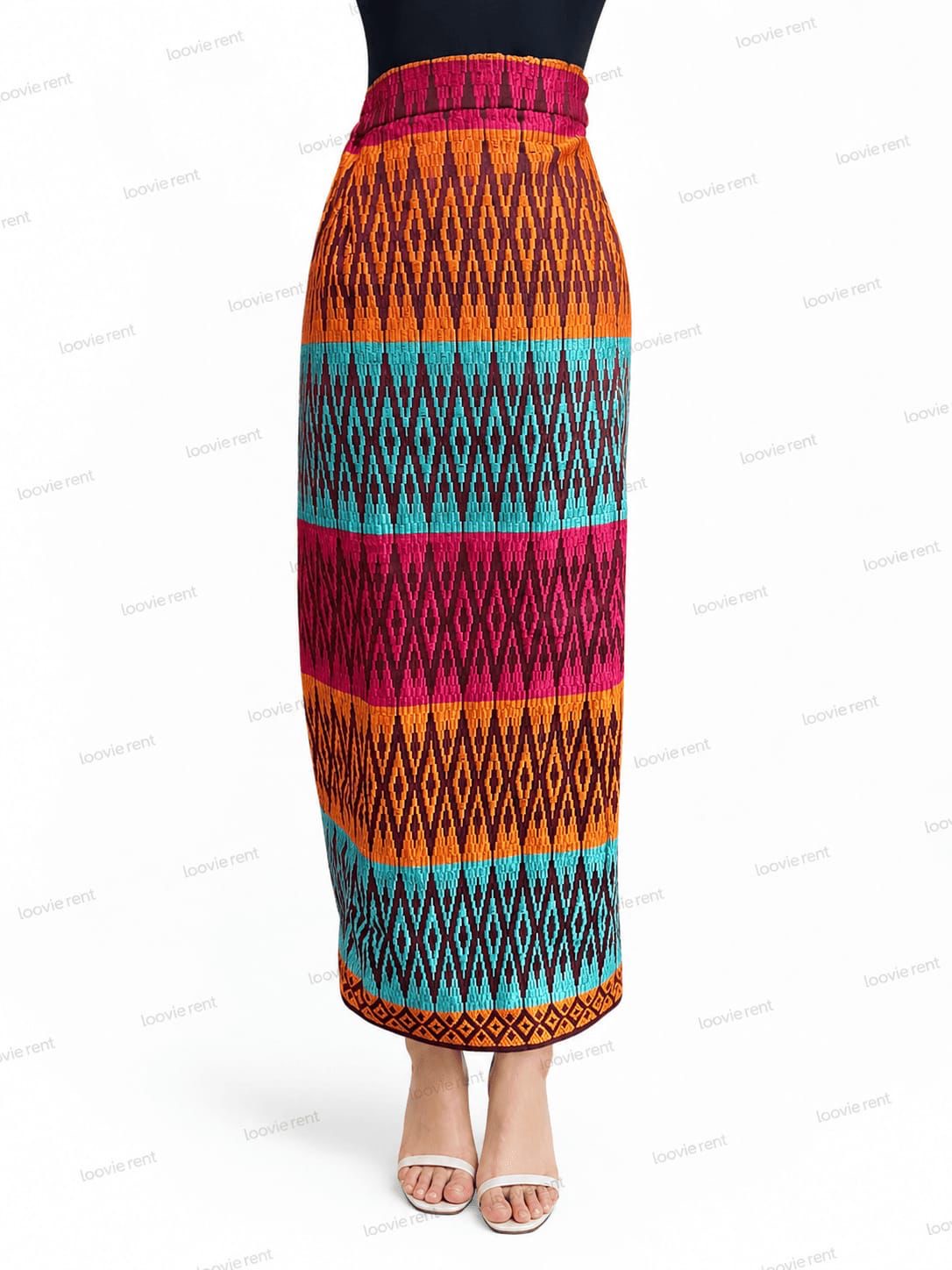 Songket tenun triple colour