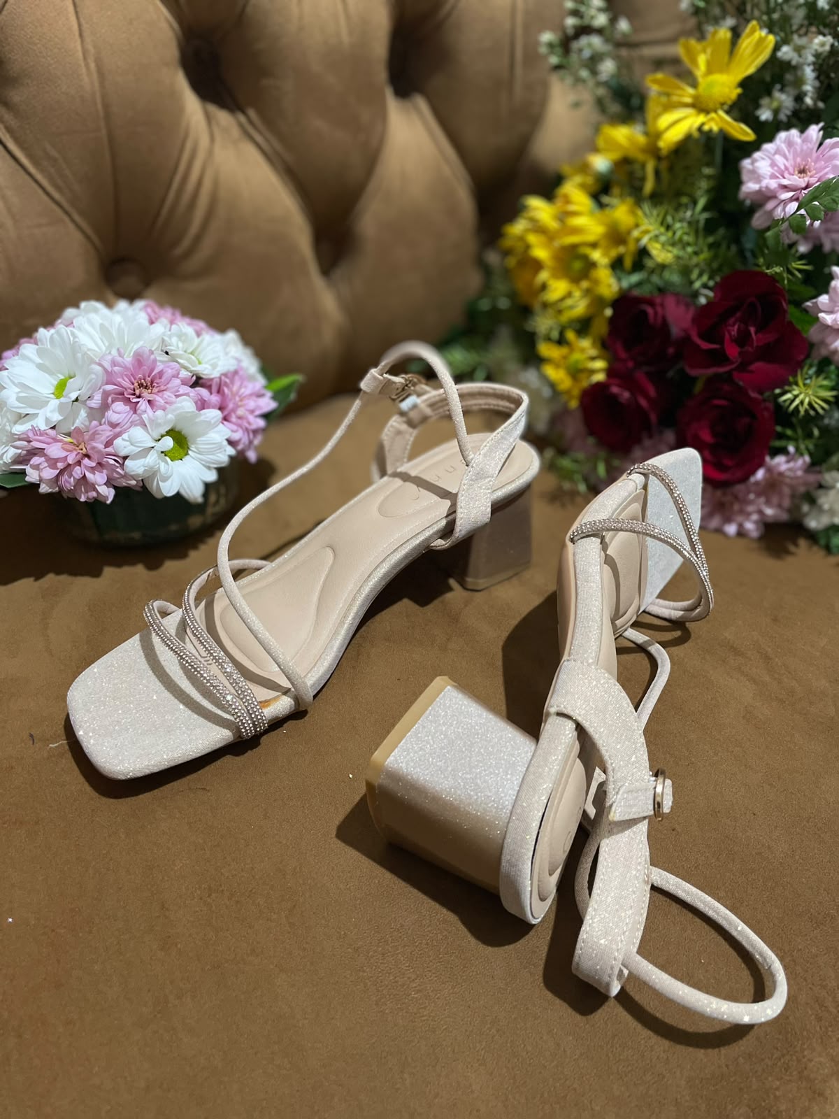 Heels GN29 Gold Open Toe