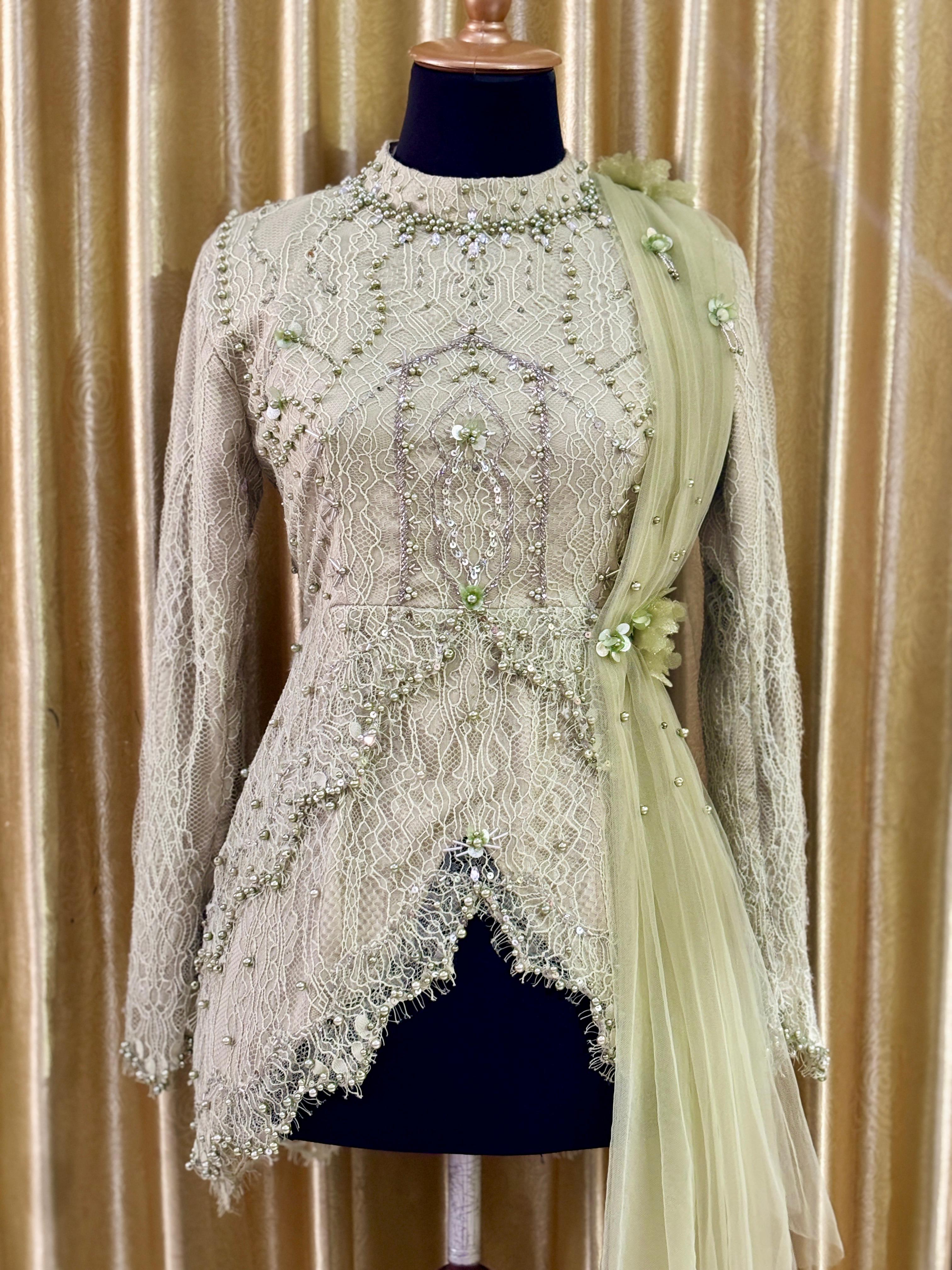Kebaya Chantily Sage Prem