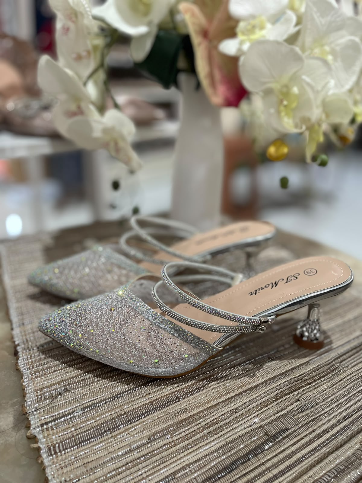 Heels STM 19 Silver Blink Slip On