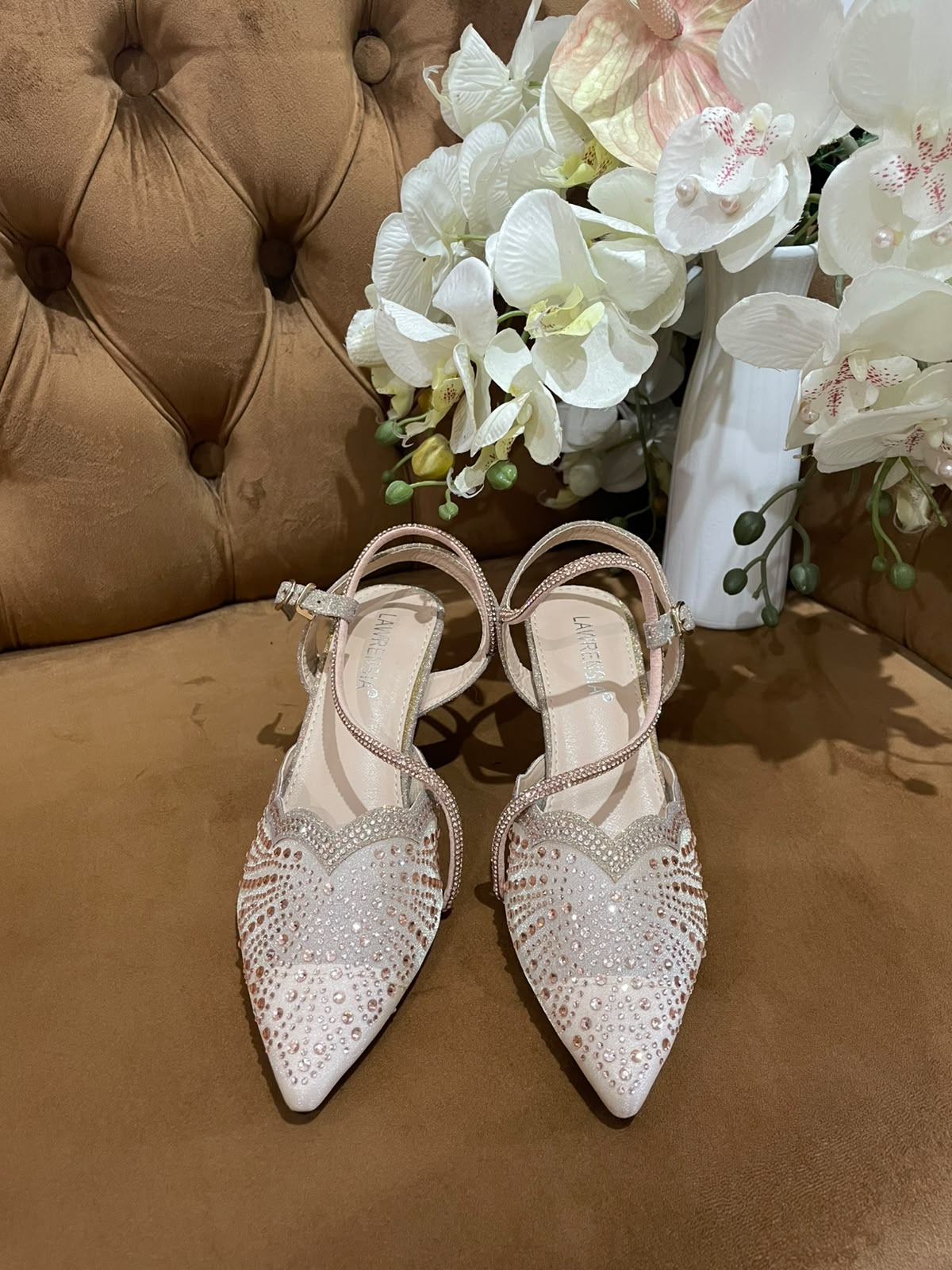 Heels LWRN 07 Gold Cream