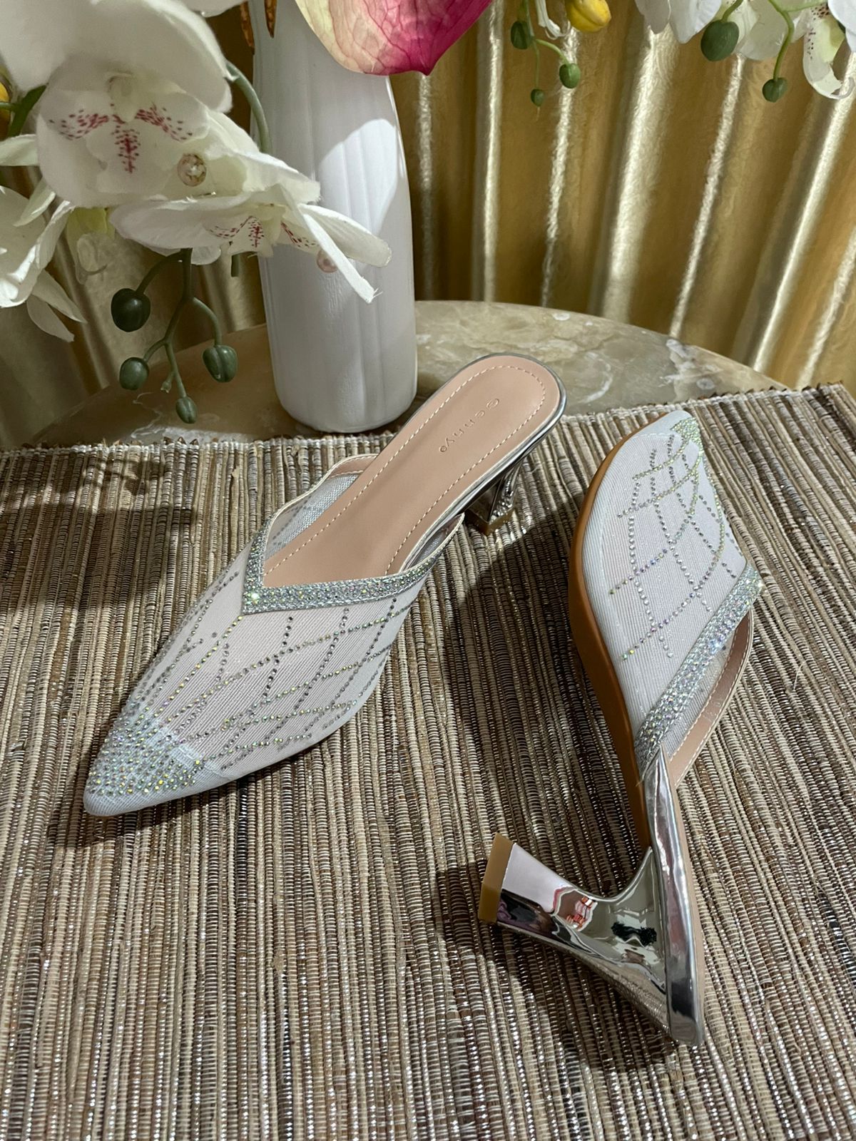 Heels GN 50 Silver slip on
