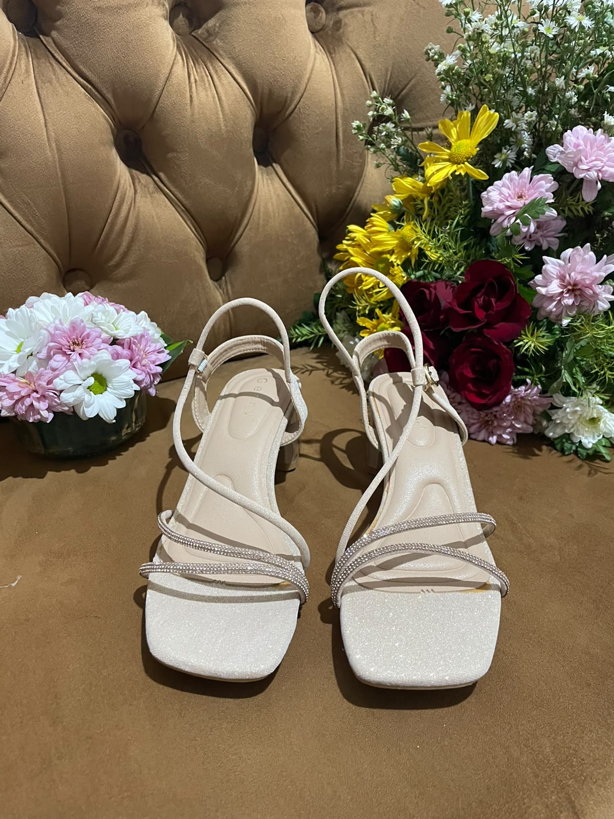 Heels GN30 Gold Open Toe
