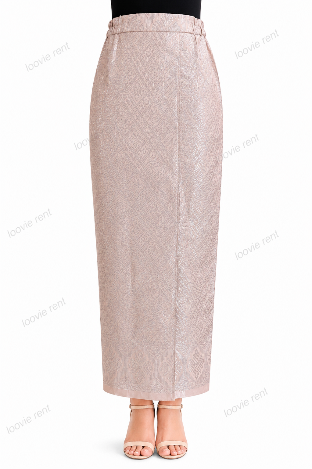 Songket nude-silver