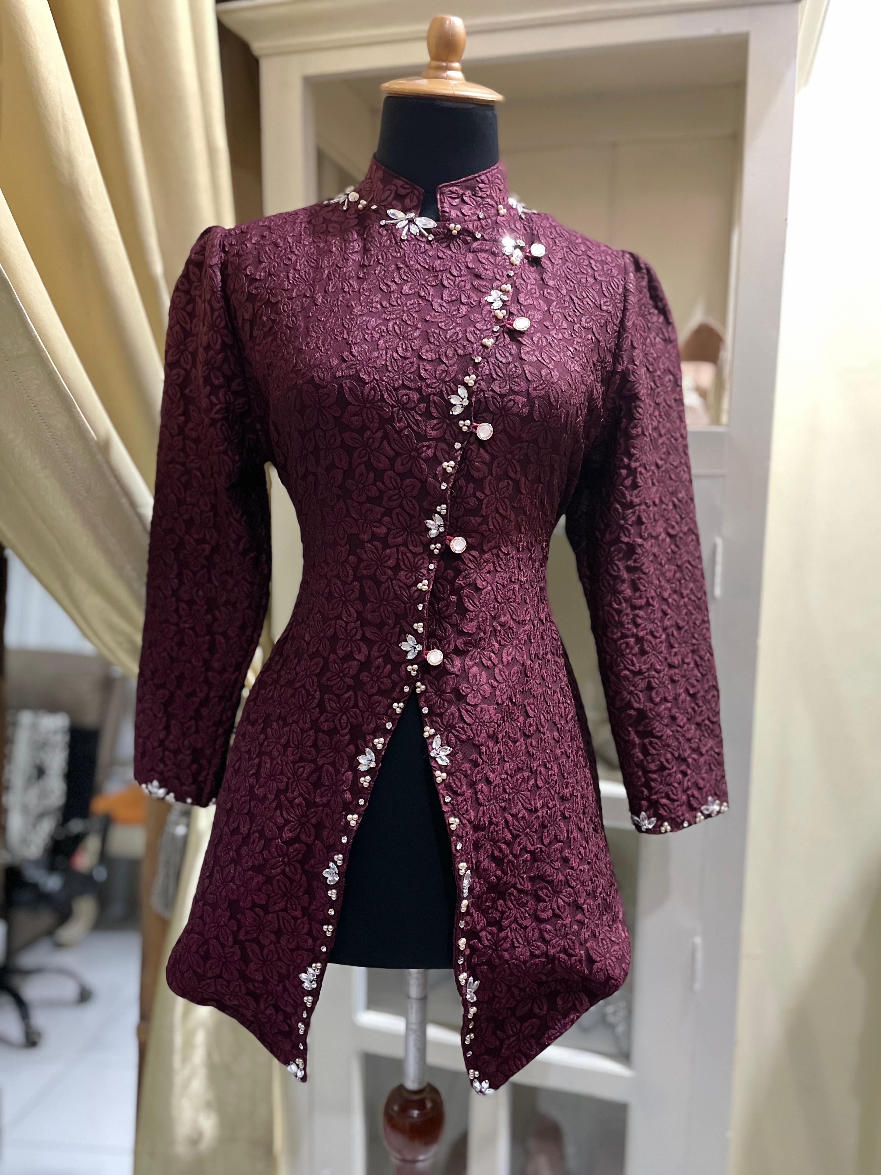 Kebaya Janggan Maroon