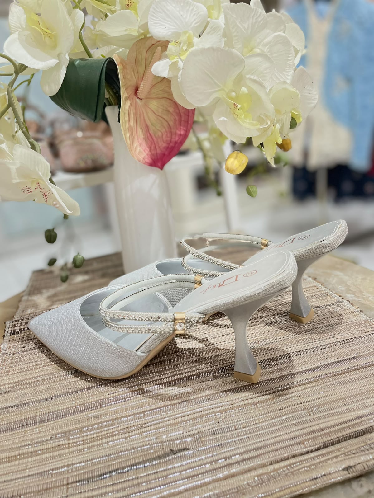 Heels TLY Silver Gliter