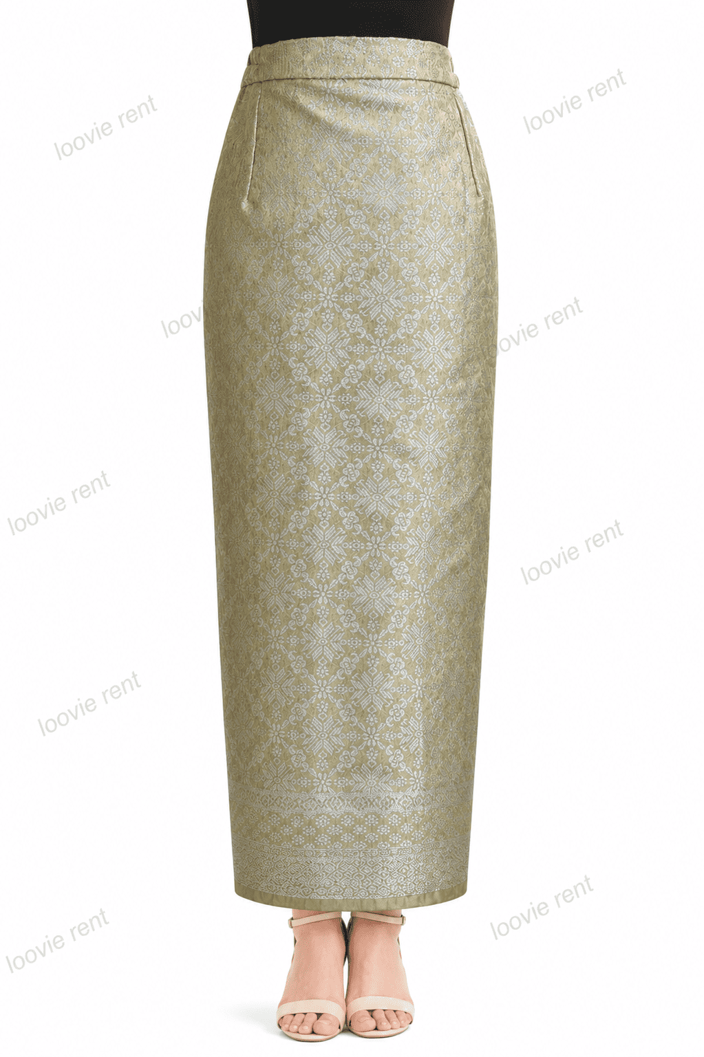 Songket sage-silver