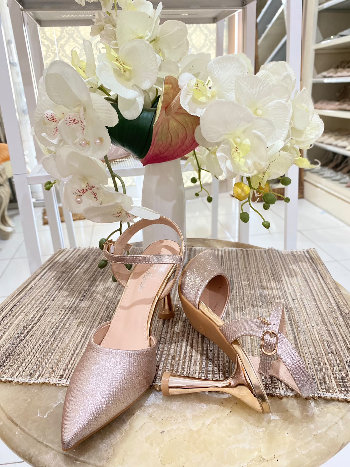 Heels STM 16 Rosegold Gliter
