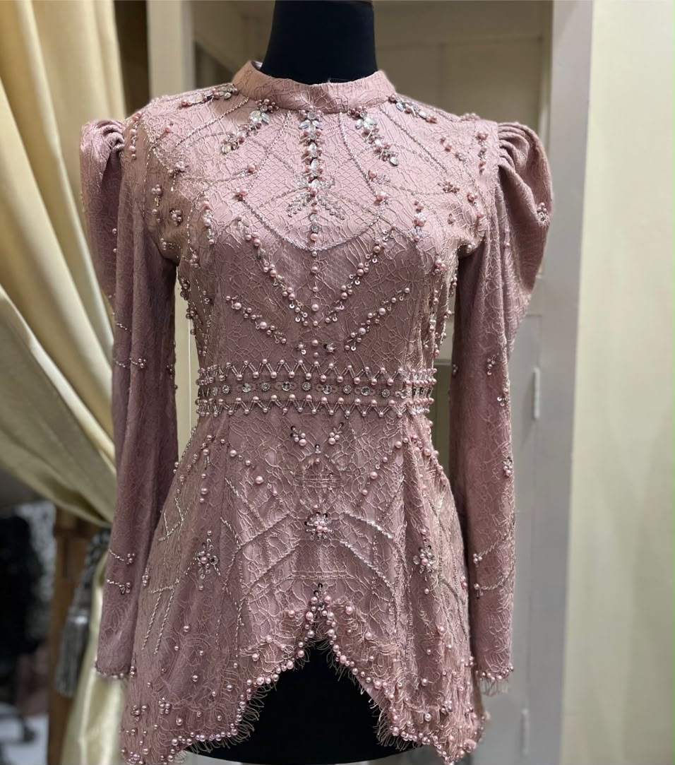 Kebaya Chantily Pink Prem-6