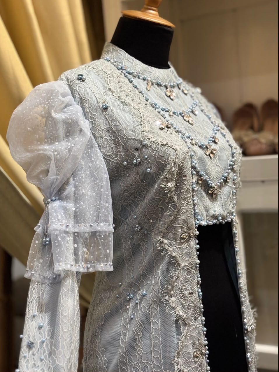 Kebaya Chantily SoftBlue Prem