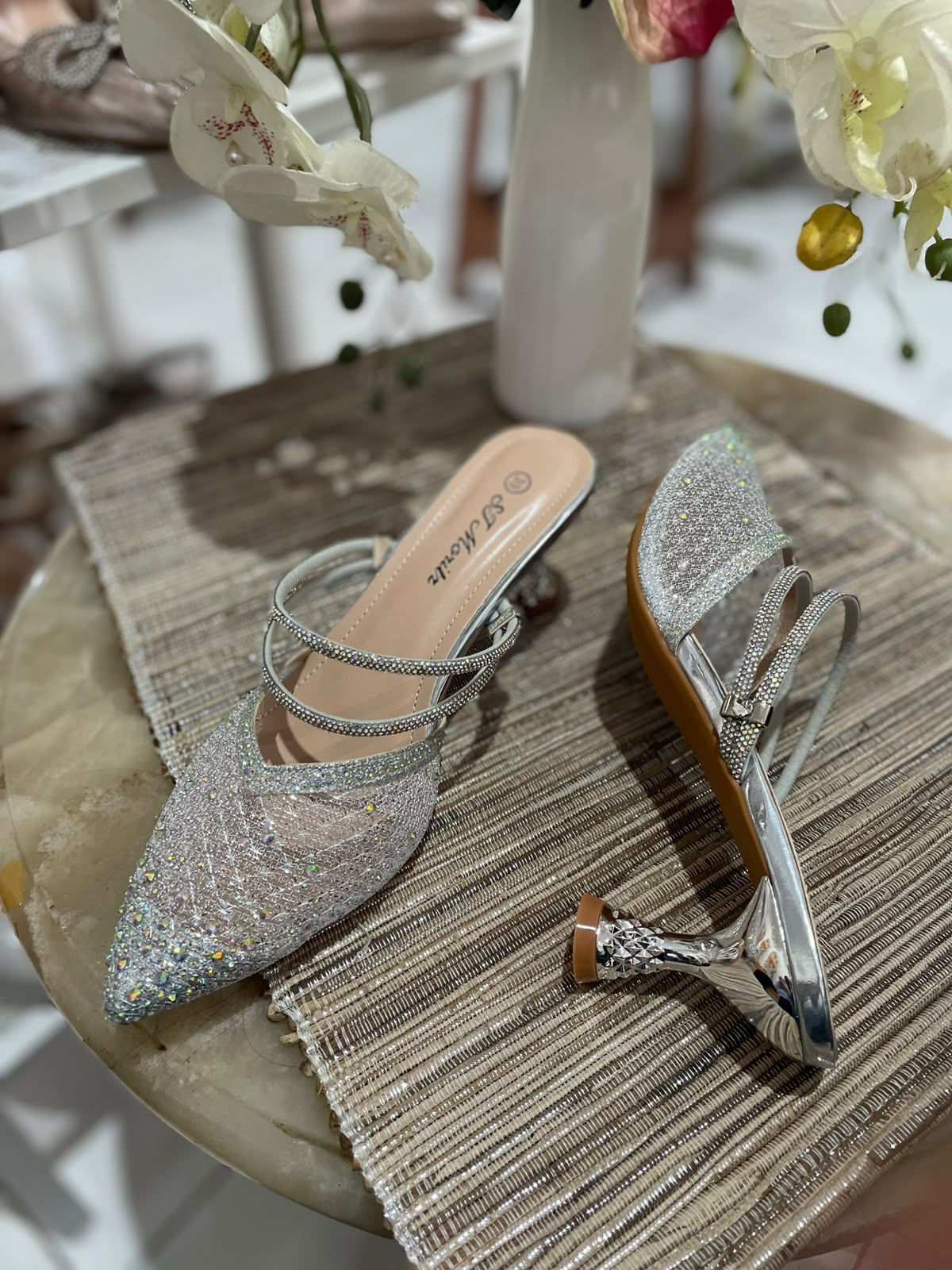 Heels STM 19 Silver Blink Slip On