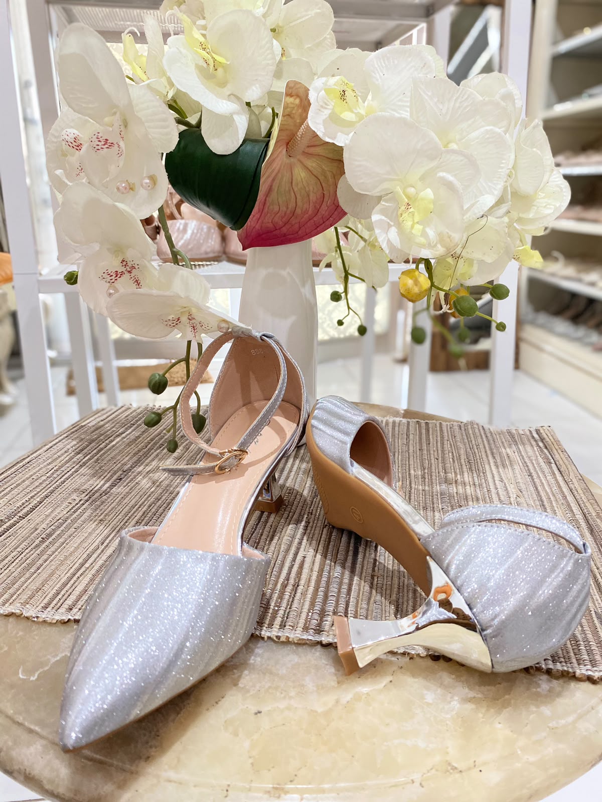 Heels STM 17 Silver Gliter