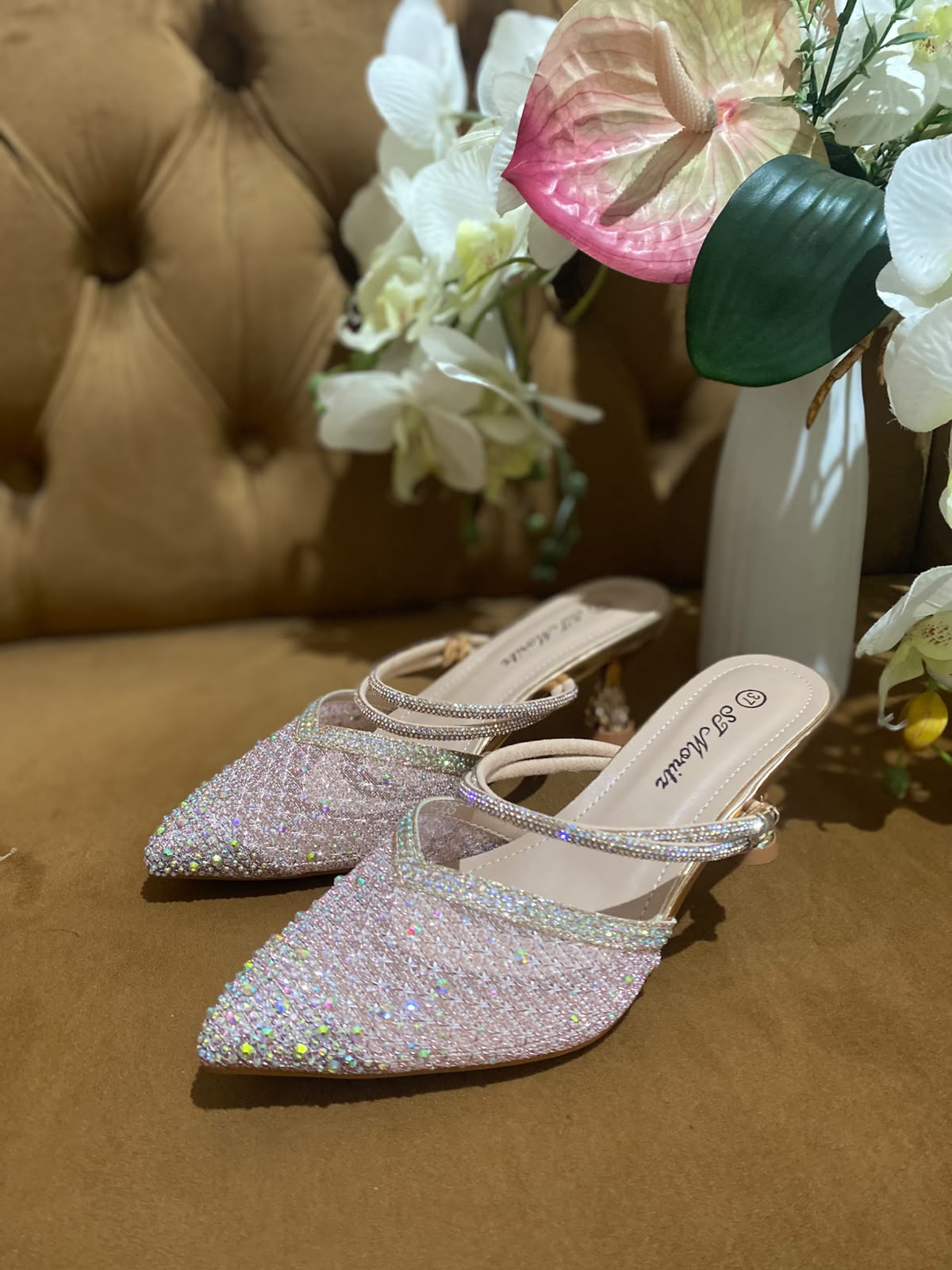 Heels STM 09 Rose Gold Blink Slip On