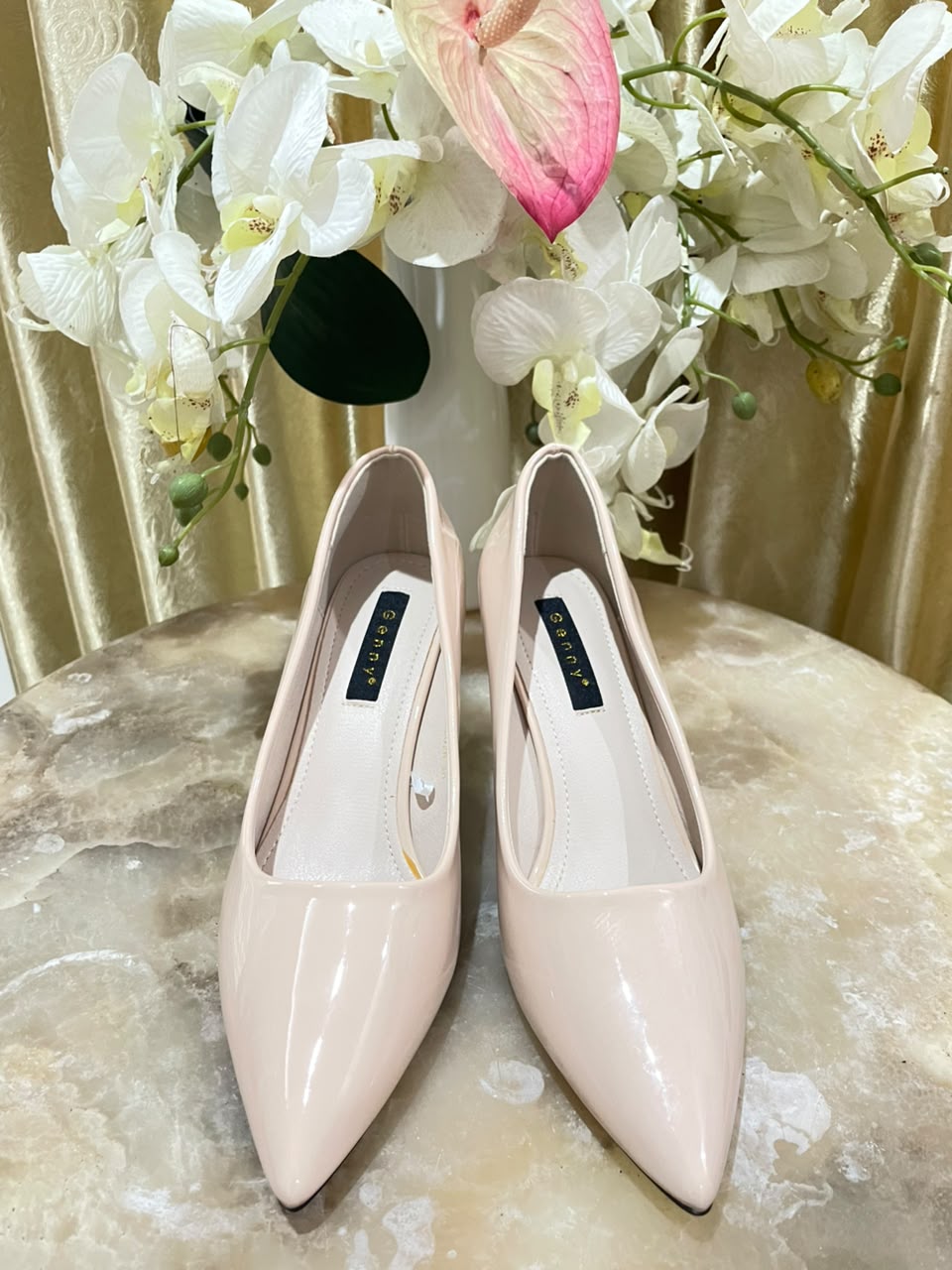 Heels GN37 Cream Polos Pumps