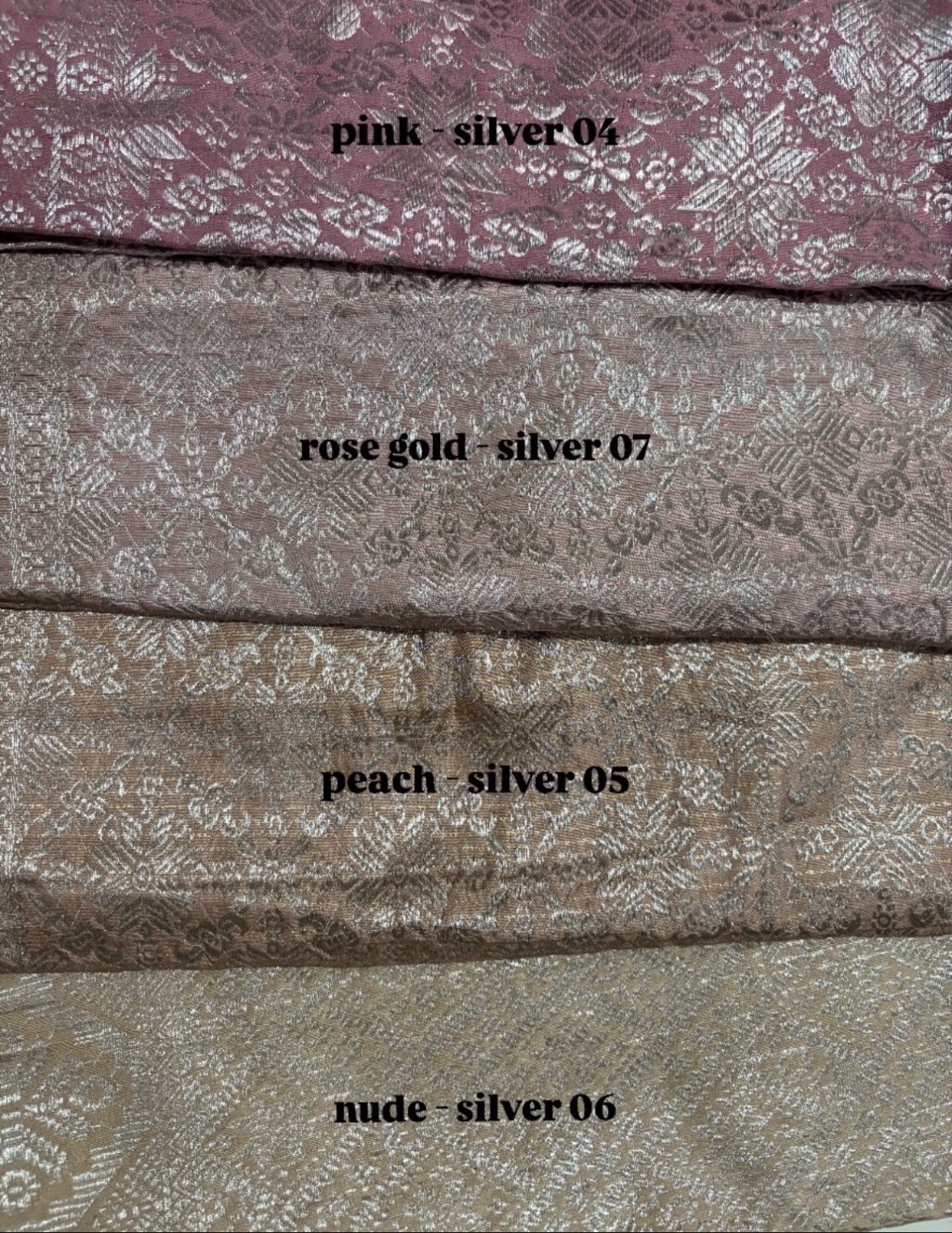 Songket nude-silver