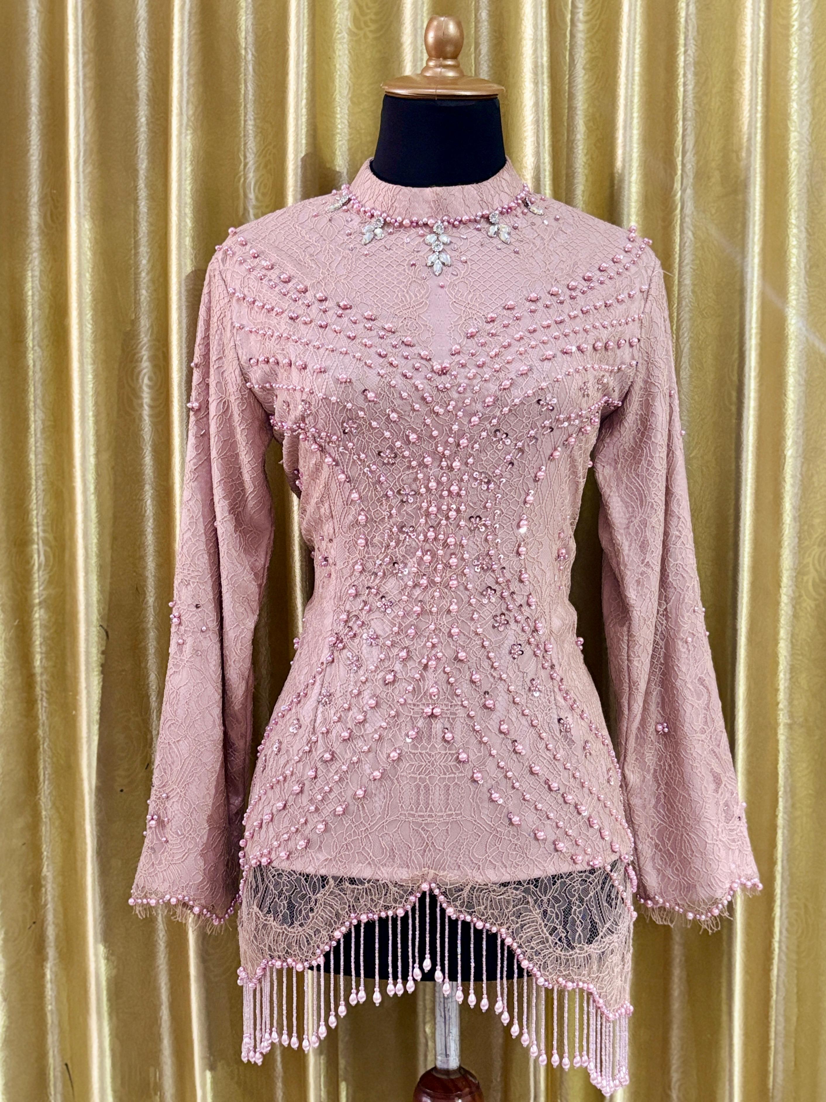 Kebaya Chantily Pink Prem-7