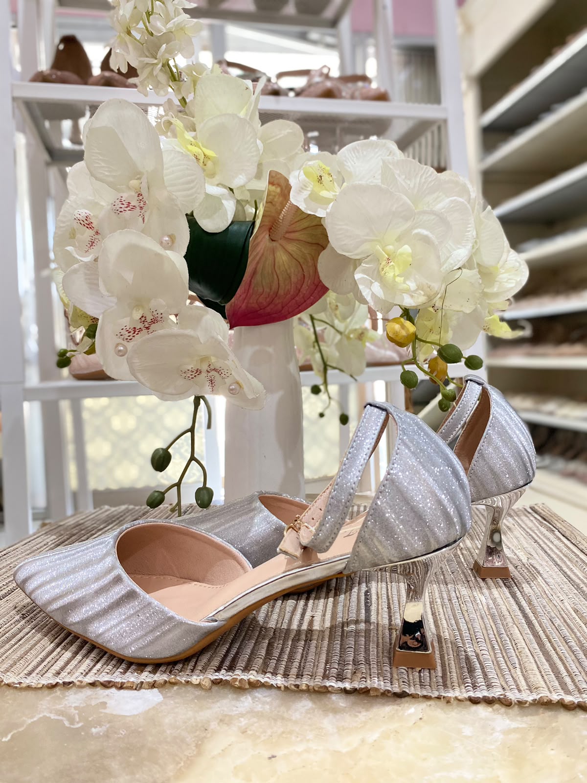 Heels STM 17 Silver Gliter