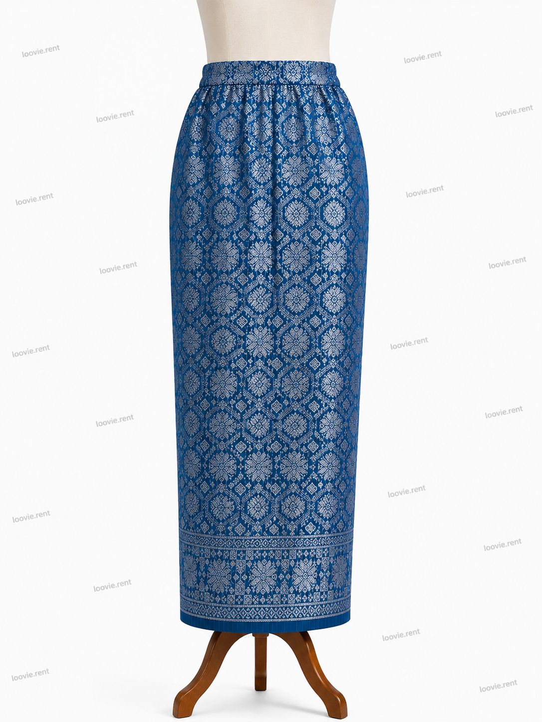 Songket Emerald Blue-Silver