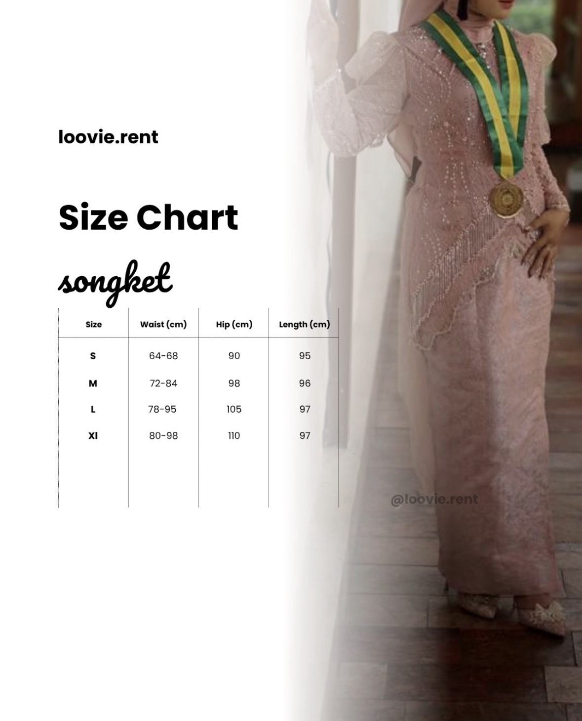 Songket Silver-Rosegold