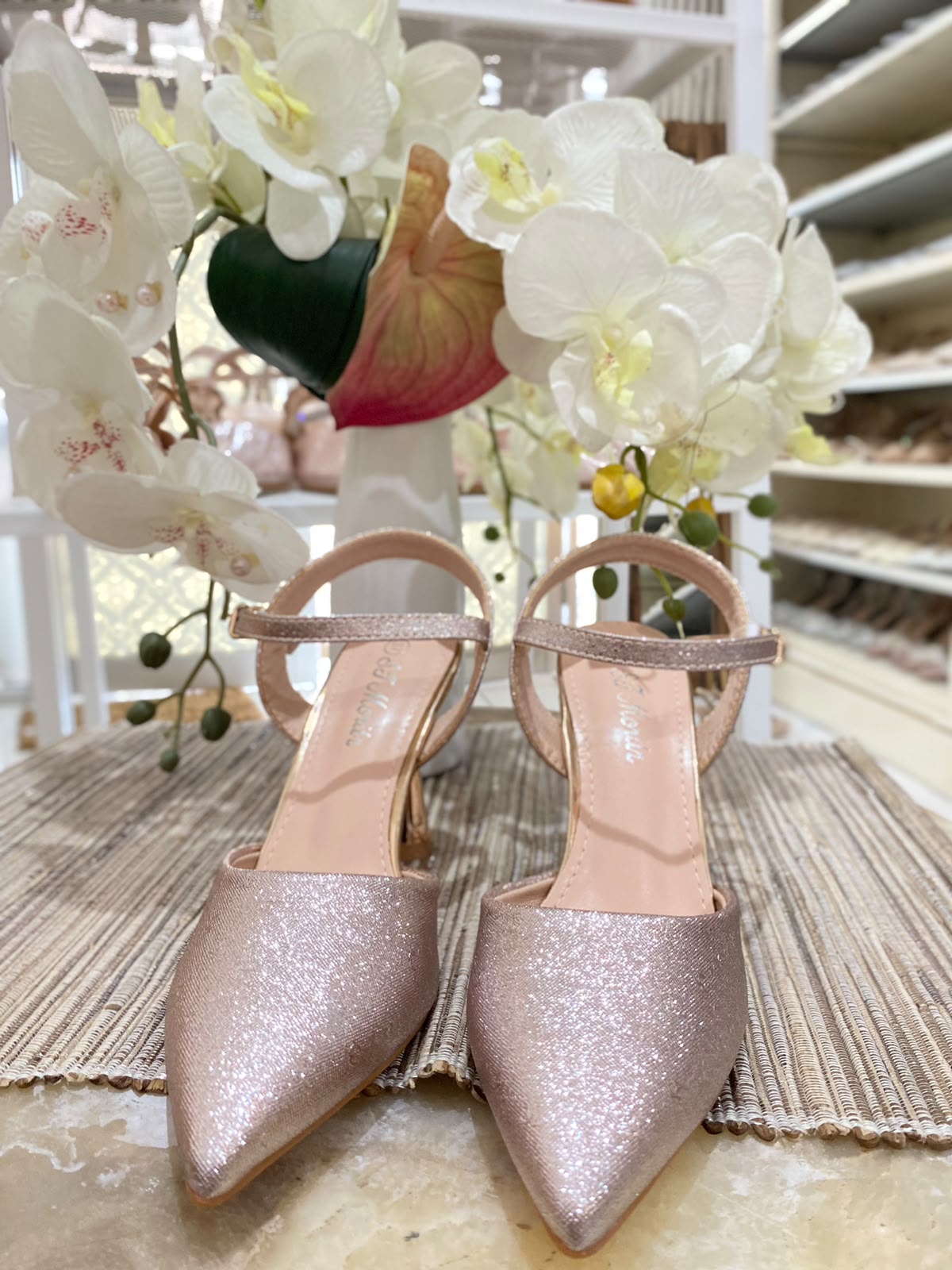 Heels STM 16 Rosegold Gliter