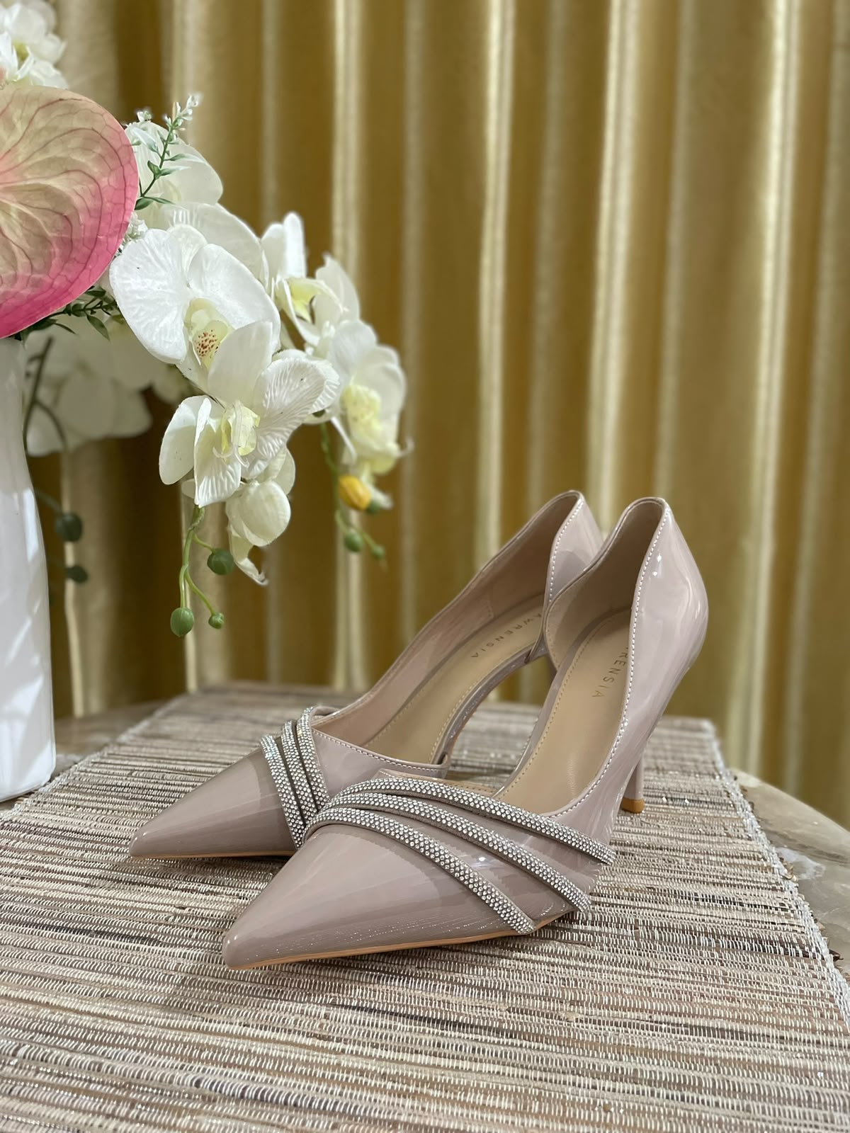 Heels LWRN 09 nude cream