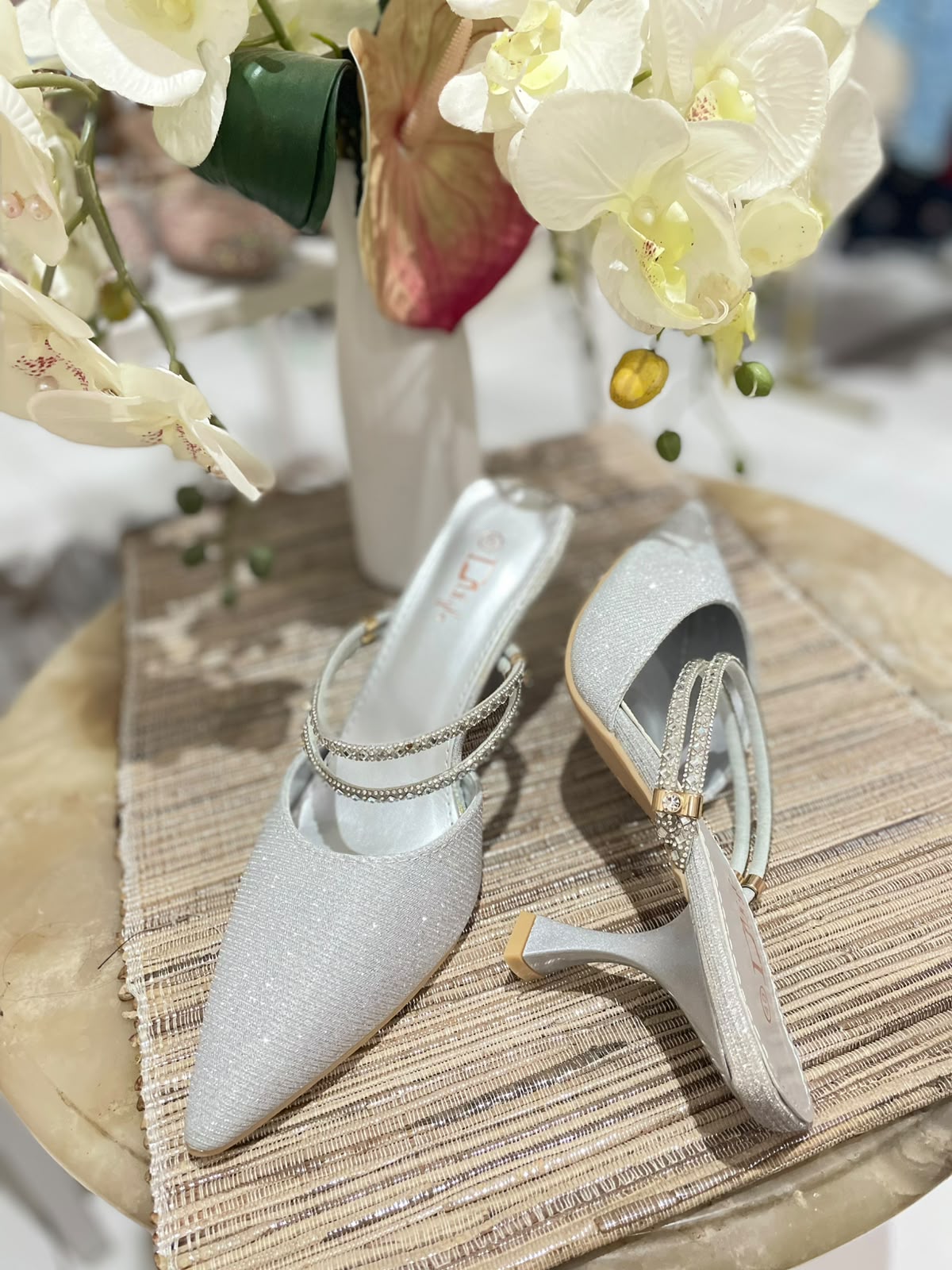 Heels TLY Silver Gliter