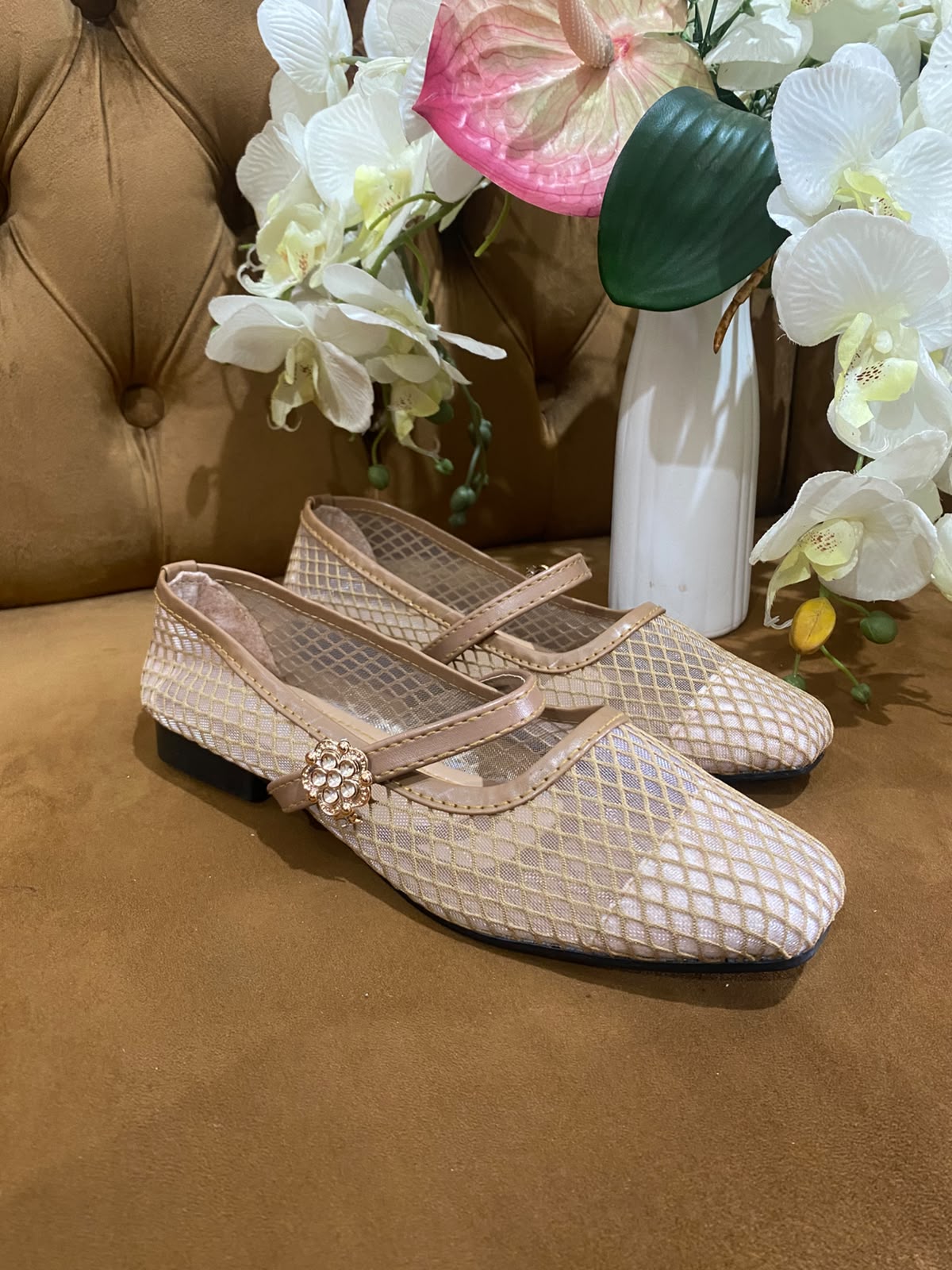 Heels KHZ jaring mocca