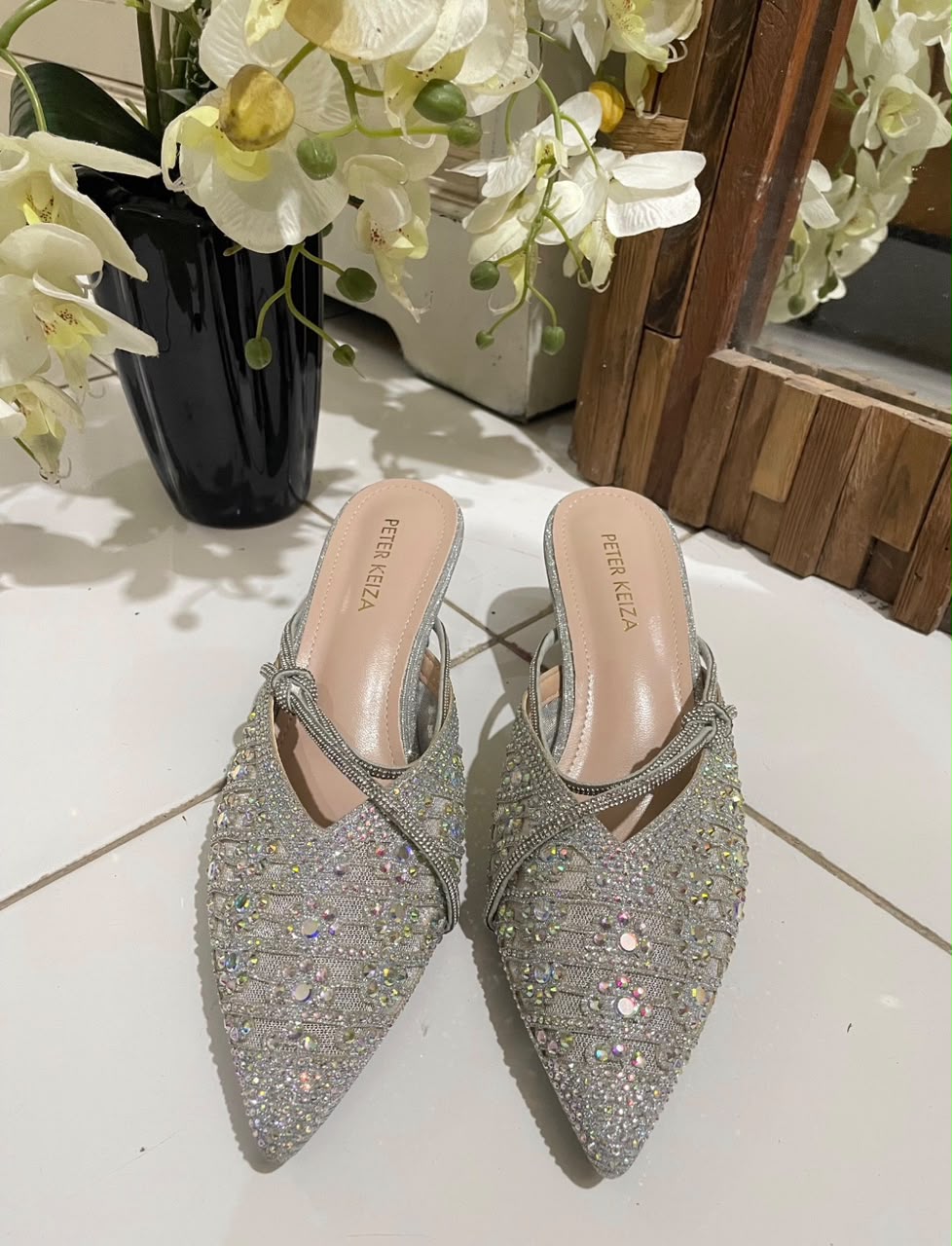 Heels PTR KZ 02 Silver slip on