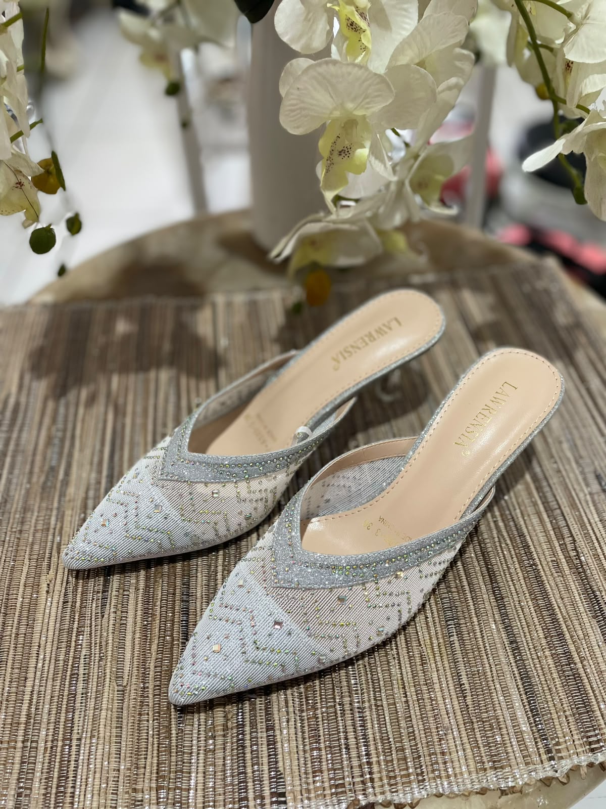 Heels LWRN 13 Silver Slip On