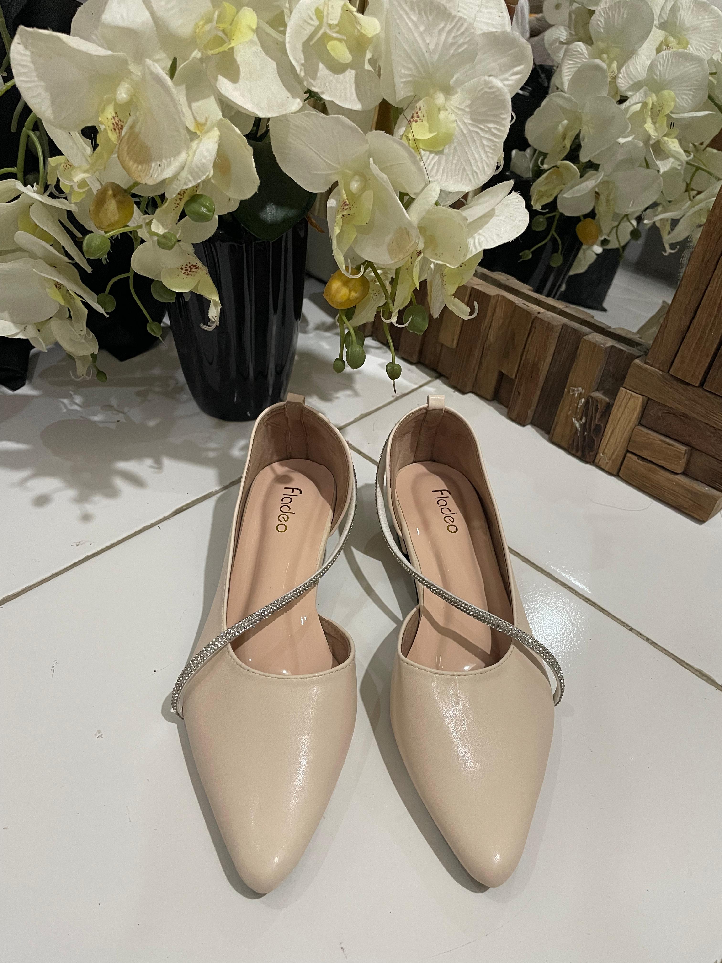 Heels FLD 01 Cream Flat